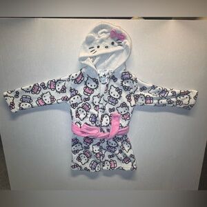 Hello Kitty Fleece Robe Pajamas size 6